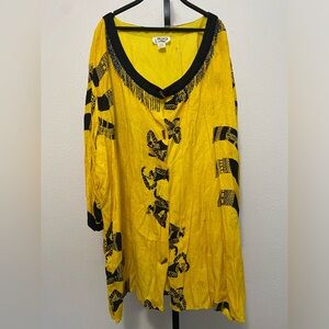 Vintage Women’s Egyptian Tunic Made in India Eclectic Worldly Travel Avant Garde
